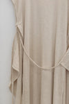 BASERANGE sleeveless dress DRSHS-RIB-SP24 undyed